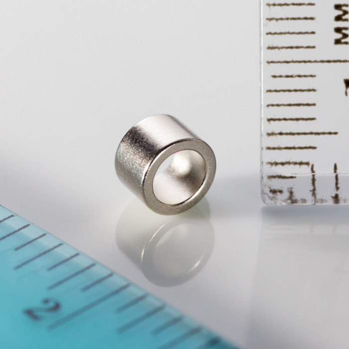 Neodímium gyűrű mágnes ø6xø4,2x4 N 80 °C, VMM5-N38
