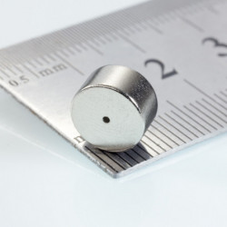 Neodímium gyűrű mágnes ø9xø0,8x5 N 80 °C, VMM10-N50