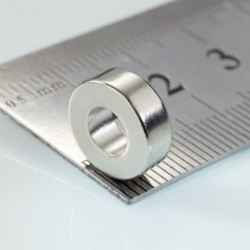 Neodímium gyűrű mágnes ø11,5xø5,5x4 N 80 °C, VMM4-N30