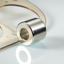 Neodímium gyűrű mágnes ø19,4xø9,2x16 N 120 °C, VMM9H
