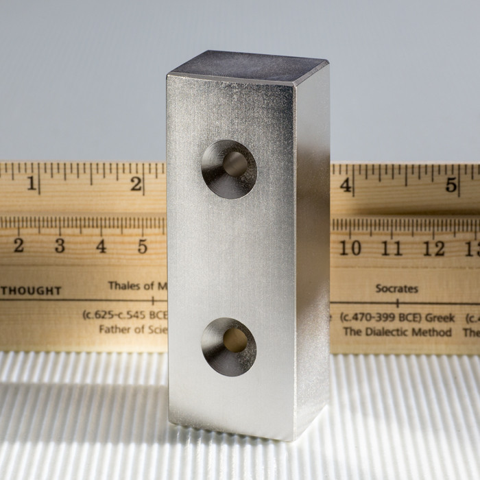 Neodímium hasáb mágnes 80x30x25 N 80 °C, VMM5-N38
