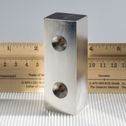 Neodímium hasáb mágnes 80x30x25 N 80 °C, VMM10