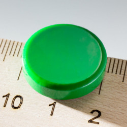 Erősebb színes kör alakú mágnes 20x5 zöld
