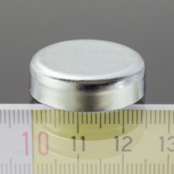 Mágnes lencse 25 mm, magasság 7,0 mm, menet nélkül