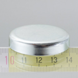 Mágnes lencse 40 mm, magasság 8,0 mm, menet nélkül