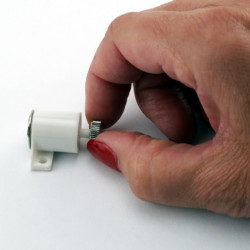 Bútoripari mágnes neodímium mágnessel állítható – fehér – kereskedelmi csomagolás
