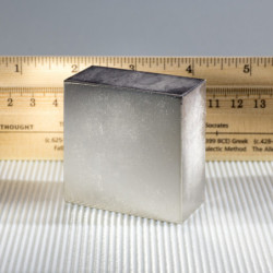 Neodímium hasáb mágnes 50,8x50,8x25,4 N 80 °C, VMM6-N40