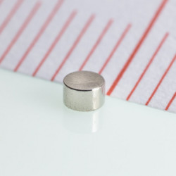 Neodímium henger mágnes ø2x1,2 N 80 °C, VMM8-N45