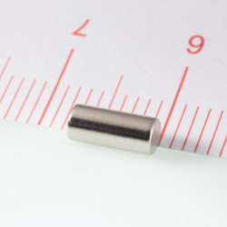 Neodímium henger mágnes ø3x6,9 N 80 °C, VMM4-N35