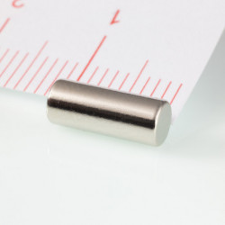 Neodímium henger mágnes ø4x10 N 80 °C, VMM8-N45