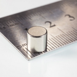 Neodímium henger mágnes ø7x7 N 80 °C, VMM7-N42
