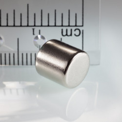 Neodímium henger mágnes ø9x9 N 80 °C, VMM7-N42